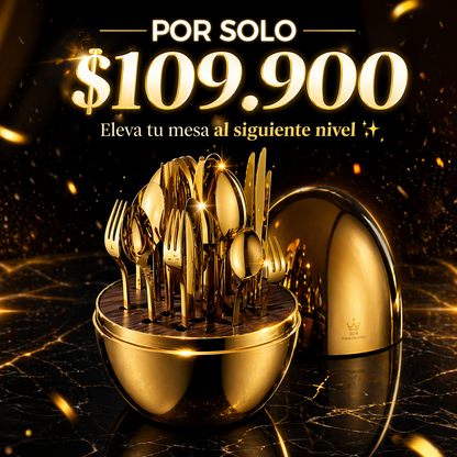 El set cubiertos 24pcs de huevo hace que tu cocina se vea INCREIBLE