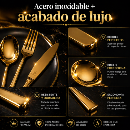 El set cubiertos 24pcs de huevo hace que tu cocina se vea INCREIBLE