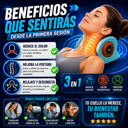 Deja de vivir con dolor de cuello todos los días con el masajeador electrico