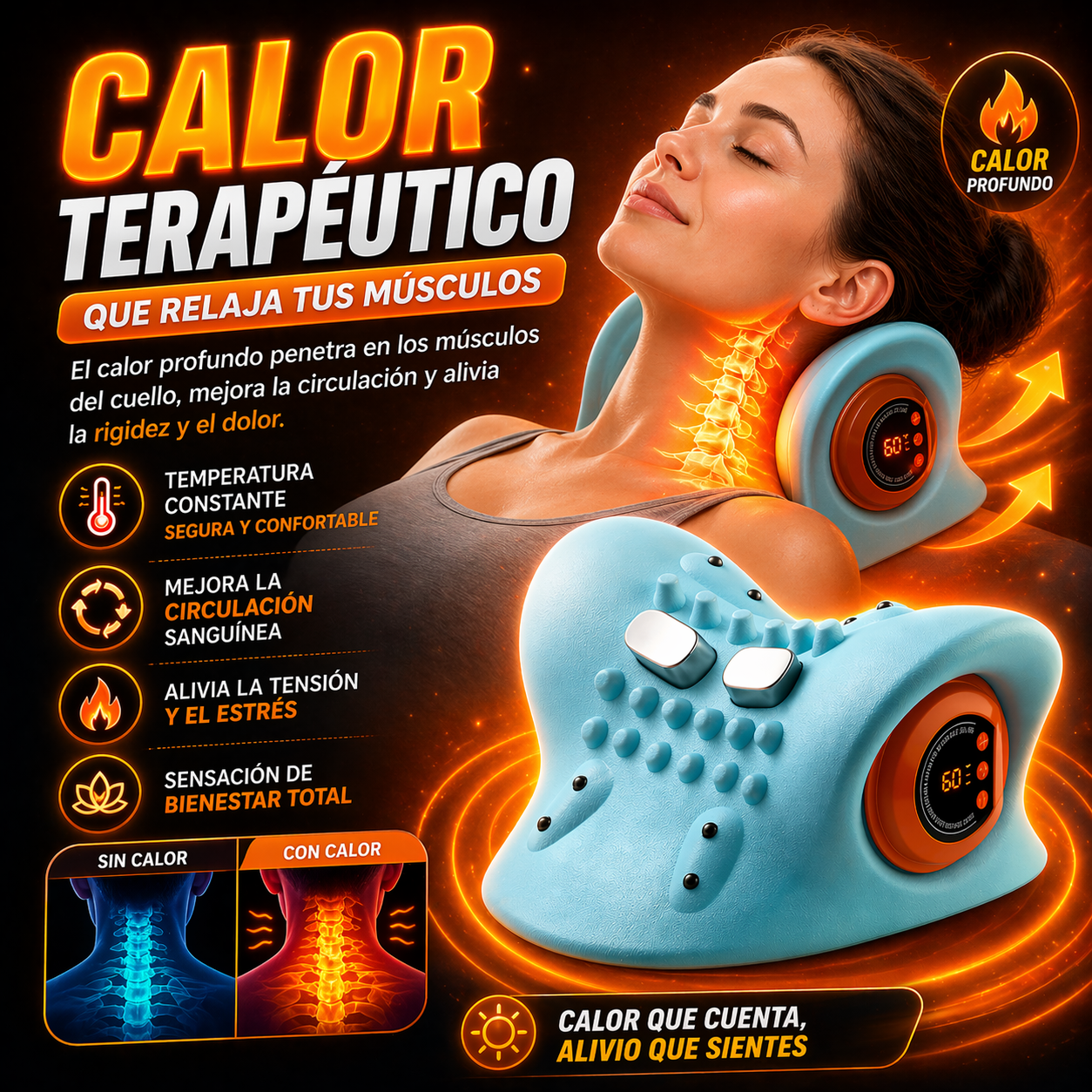 Deja de vivir con dolor de cuello todos los días con el masajeador electrico