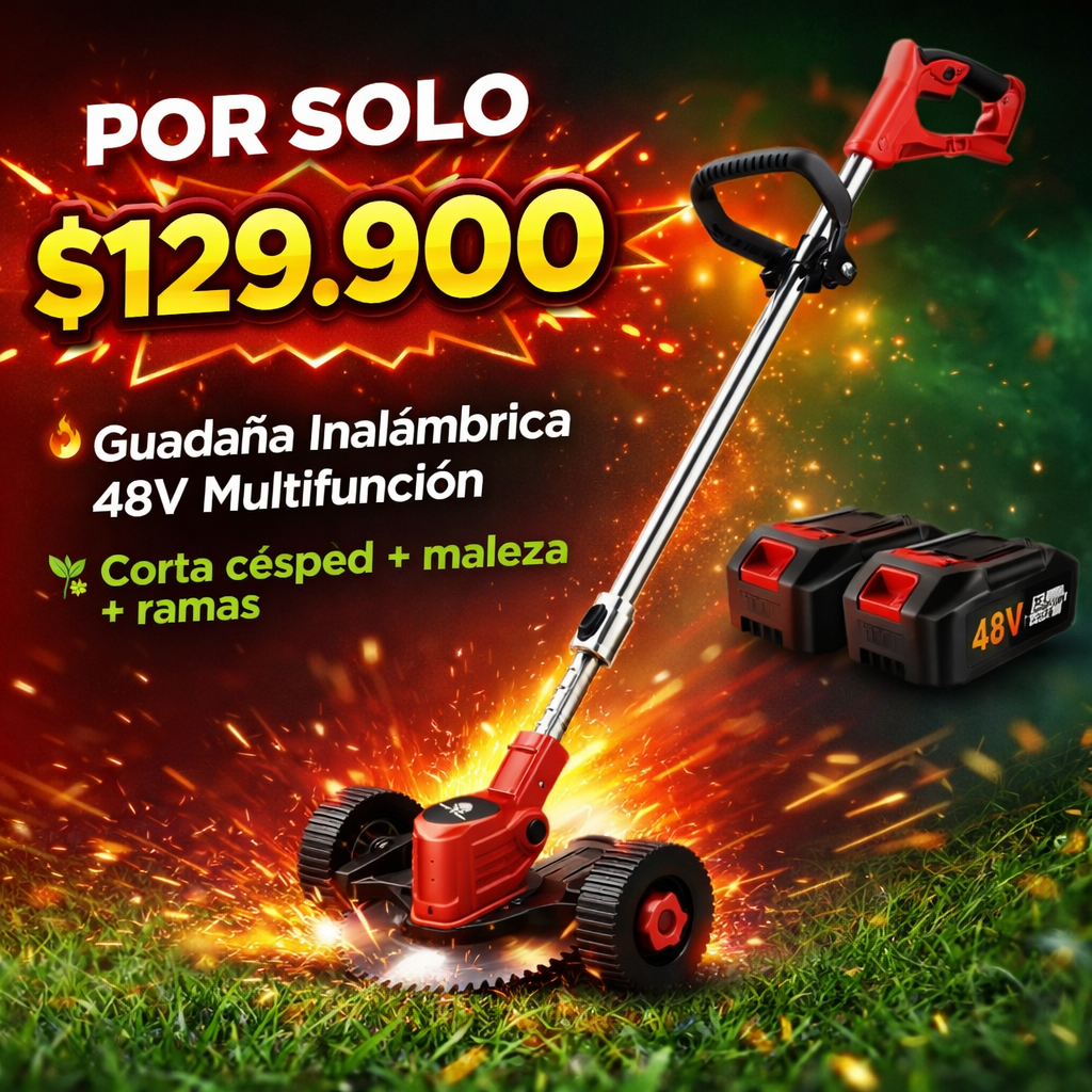 ¡Corta TODO en segundos con esta guadaña 48V!